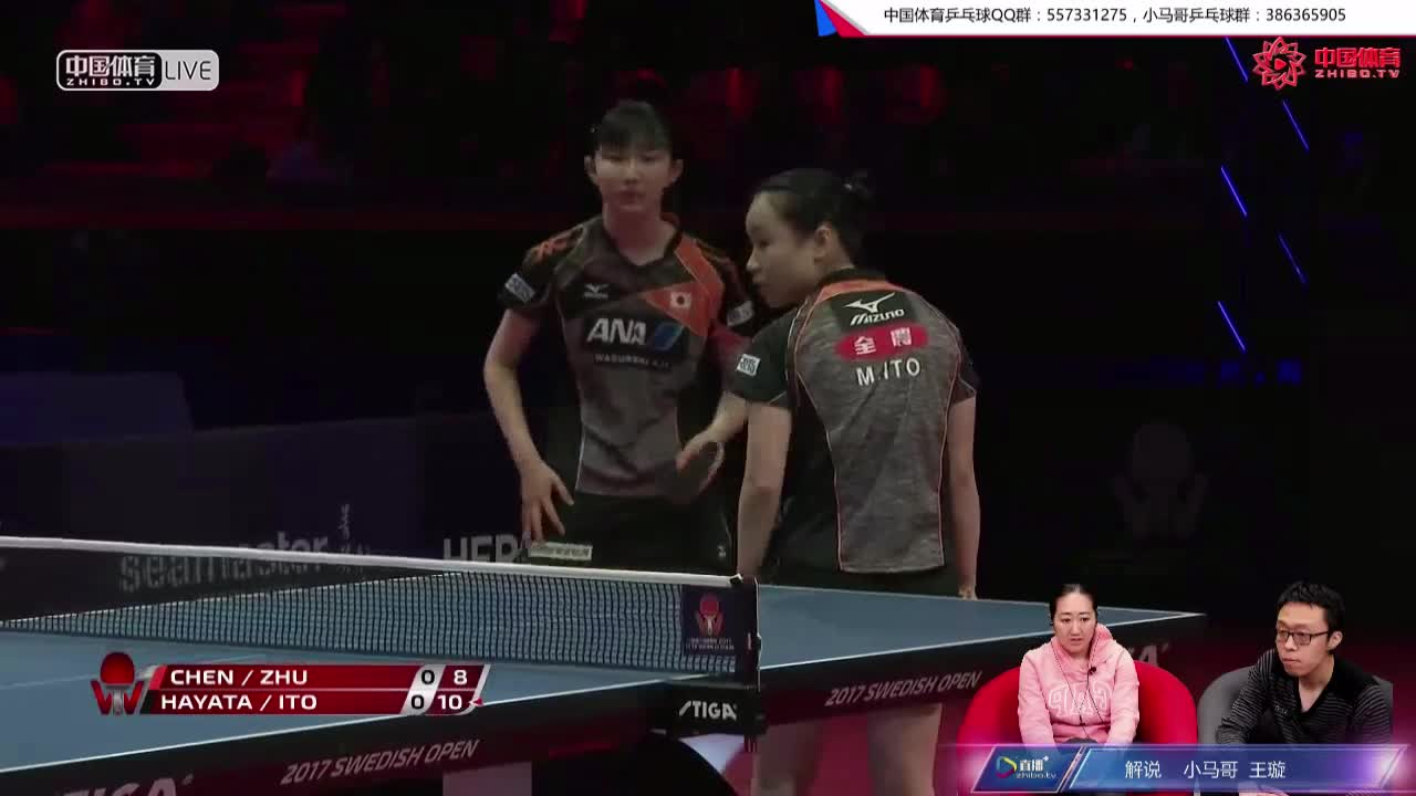 陈梦 / 朱雨玲 CHN vs 早田希娜 / 伊藤美诚 JPN