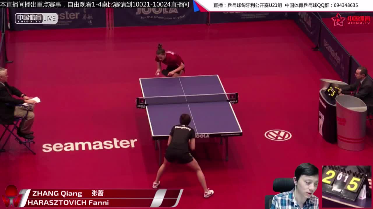 张蔷 CHN vs HARASZTOVICH Fanni HUN