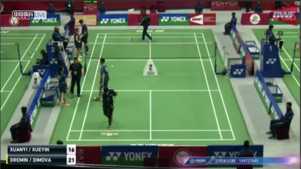 欧烜屹/冯雪颖  VS   德雷明/迪莫娃  2018赛义德莫迪锦标赛 混双1/8决赛