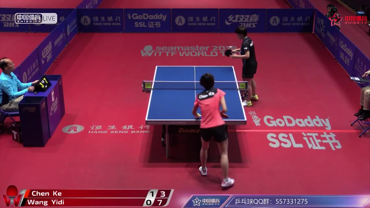 陈可 CHN vs 王艺迪 CHN 香港公开赛U21女单决赛