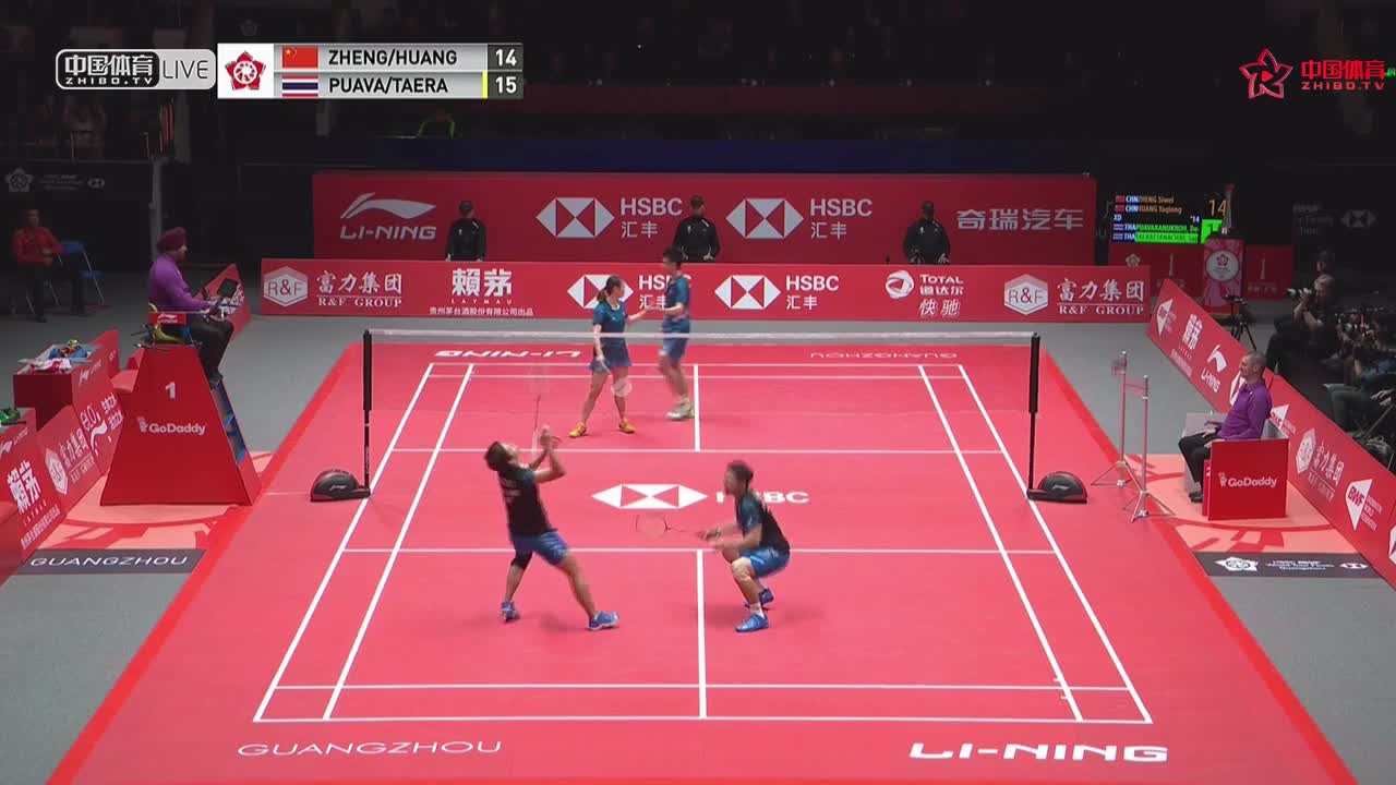 郑思维/黄雅琼 vs 德差波/沙西丽 2018世界羽联总决赛 混双半决赛