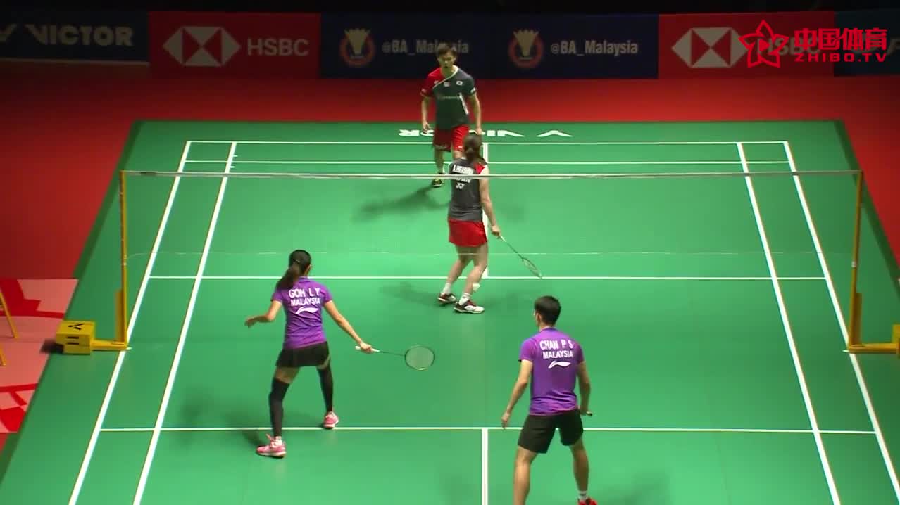 2019马来西亚大师赛 混双半决赛 渡边勇大/东野有纱2-1陈炳顺/吴柳莹精彩集锦