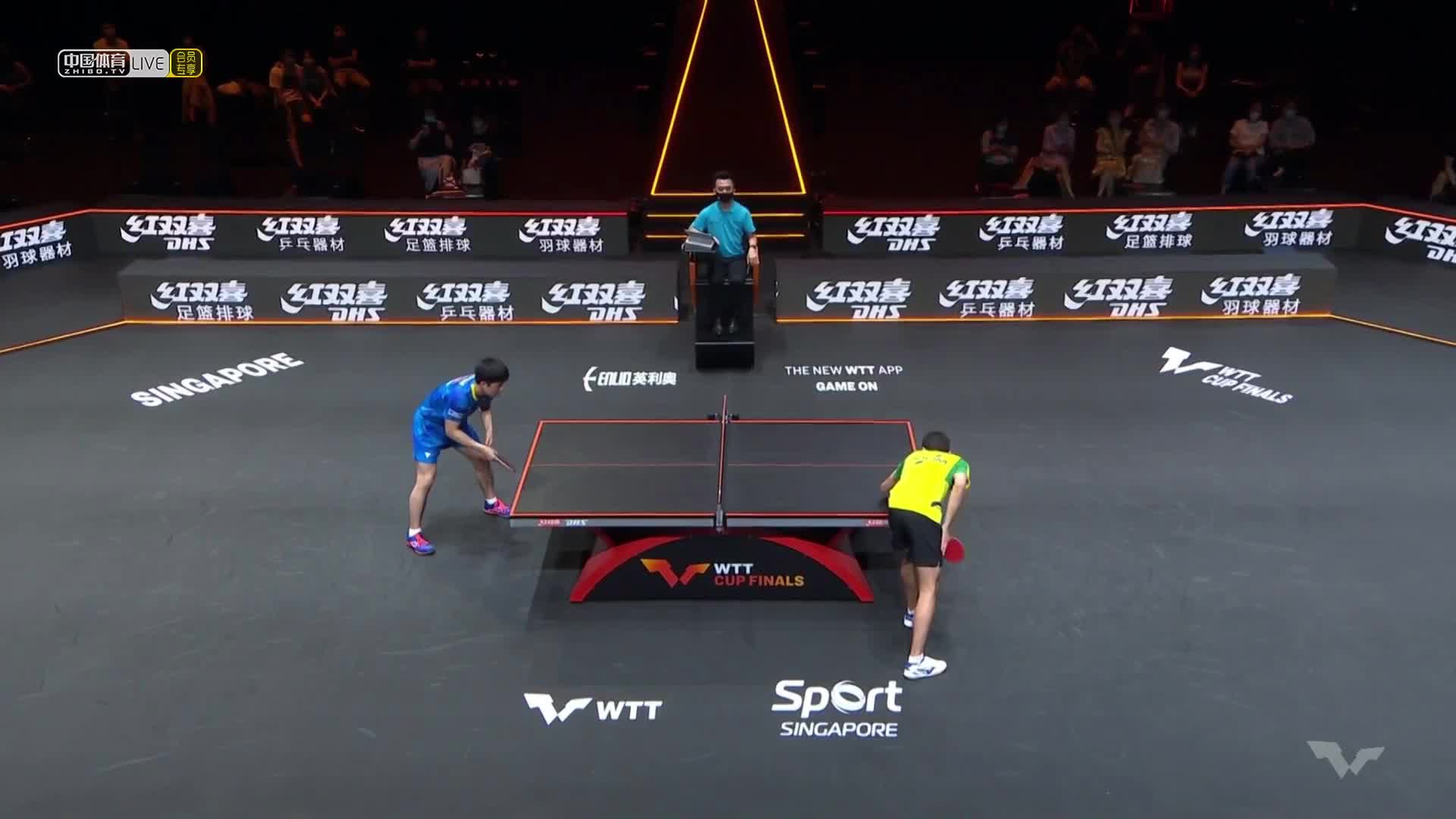 2021WTT世界杯决赛 男单半决赛　张本智和 VS 雨果-卡尔德拉诺　