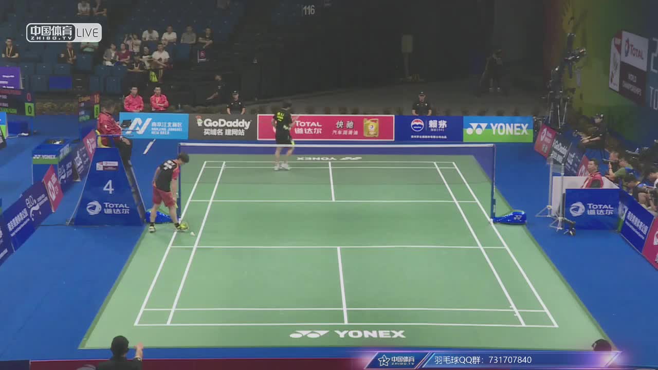 亚历山大/亚当 vs 卢敬尧/杨博涵 2018南京世锦赛