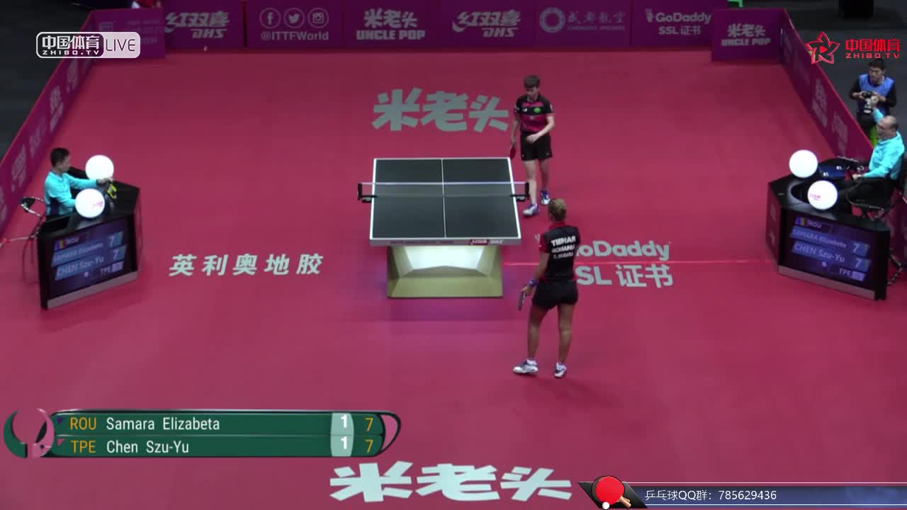 萨马拉 ROU vs 陈思羽 TPE  2018女子世界杯 女单小组赛