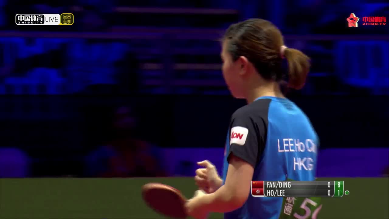 樊振东/丁宁 CHN vs 何钧杰/李皓晴 HKG 2019世乒赛 混双1/4决赛