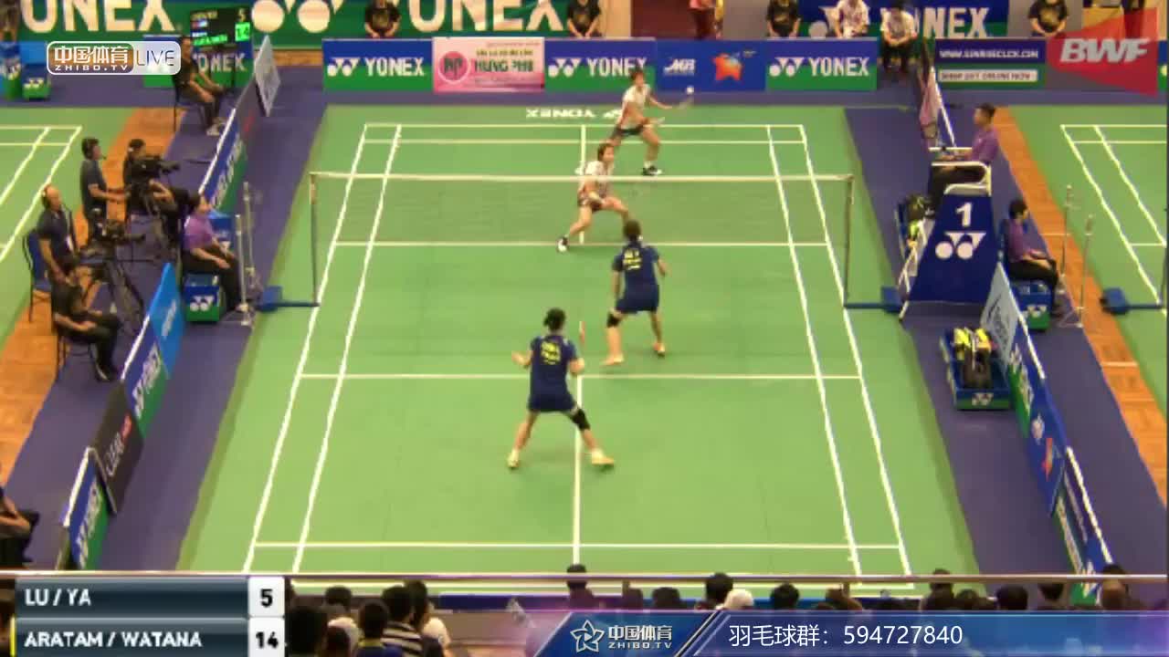 陈露/徐涯 VS 渡边茜/新玉美乡 2018越南公开赛  女双半决赛