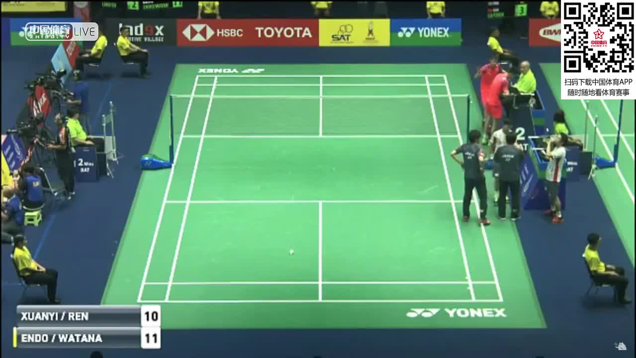 欧烜屹 /任翔宇  VS   远藤大由/渡边勇大 2018泰国公开赛 男双1/4决赛