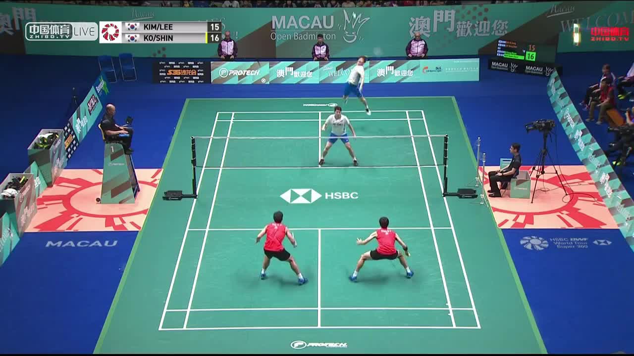 李龙大/金基正VS高成炫/申白喆 世界羽联澳门公开赛 女双决赛