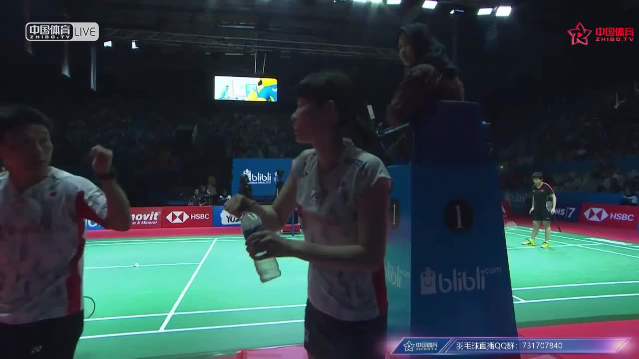 陈清晨/贾一凡 vs 松本麻佑/永原和可那 2018印尼公开赛 女双半决赛