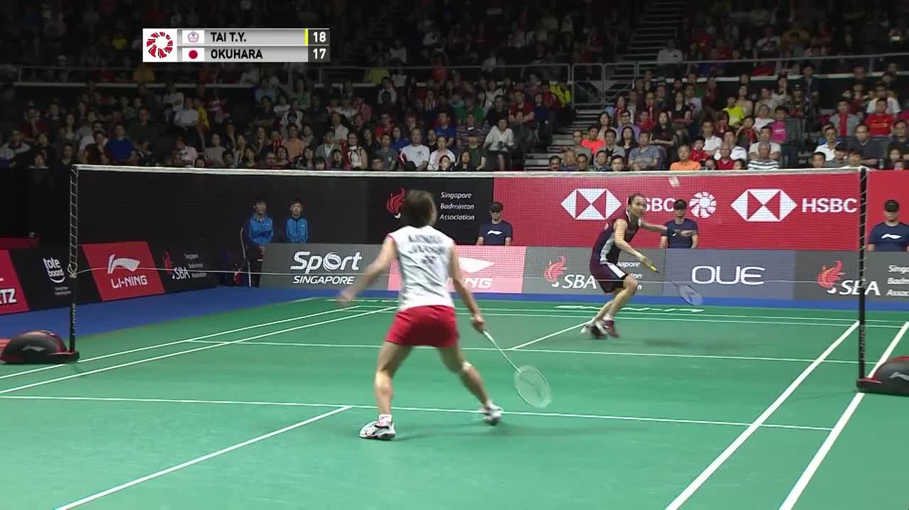2019新加坡赛 | 戴资颖2-0奥原希望精彩集锦