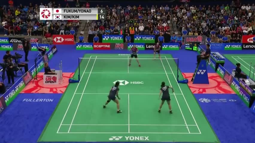 经典回顾：2018美国公开赛女双半决赛：金慧贞/金素妍VS福万尚子/与犹胡桃