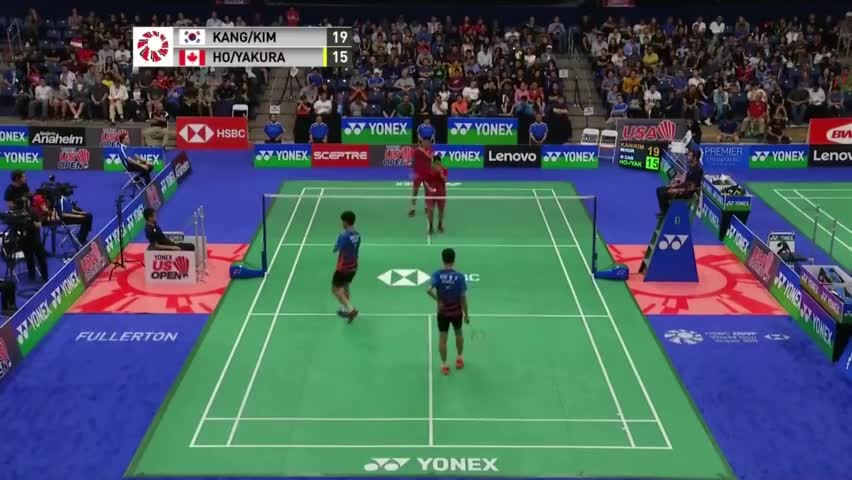 经典回顾：2018美国羽毛球公开男双半决赛集锦：姜珉赫 /金元昊VS贾森·安东尼/尼尔·亚库那