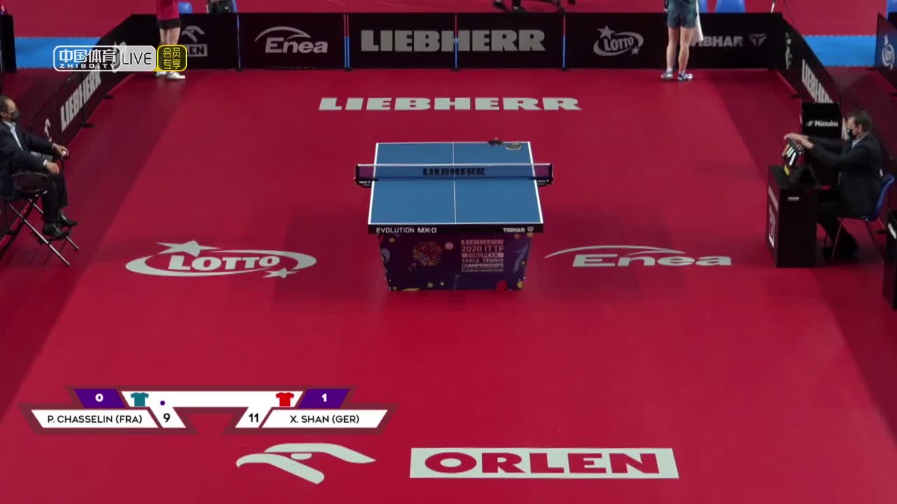 莎士莲 VS 单晓娜 2020欧洲乒乓球锦标赛 女单1/16决赛