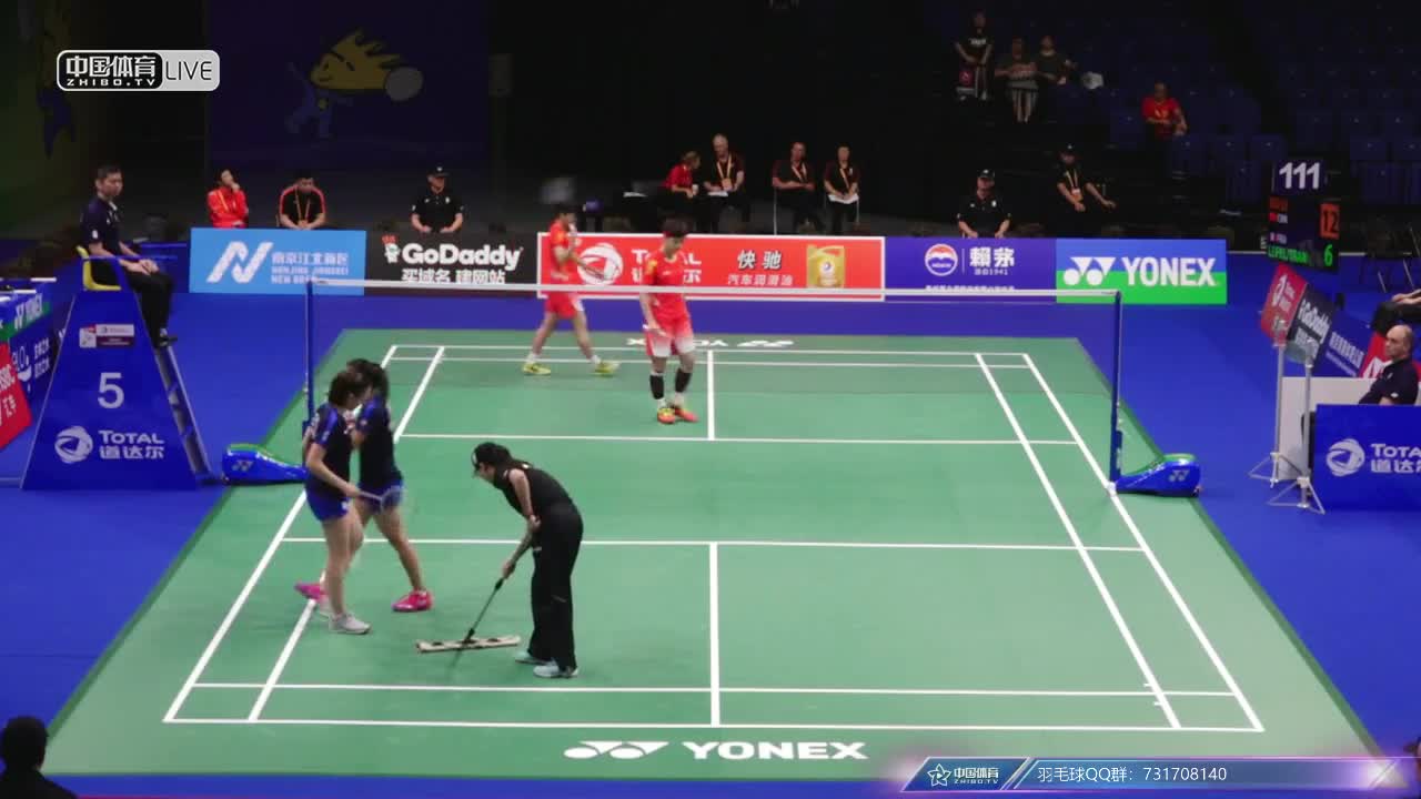 杜玥/李茵晖 vs 拉菲尔/安妮 2018南京世锦赛 女双第二轮