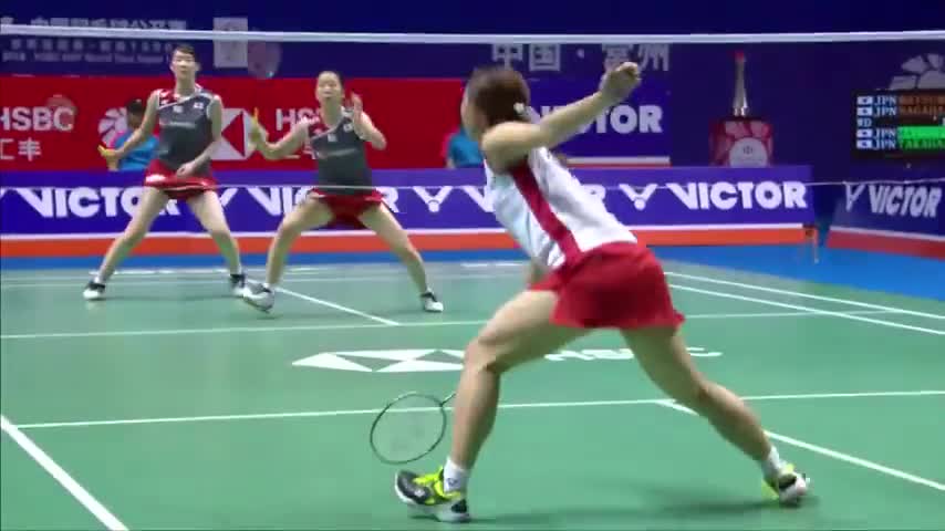 经典回顾：2018中国羽毛球公开赛女双决赛：松友美佐纪/高桥礼华VS松本麻佑/永原和可那