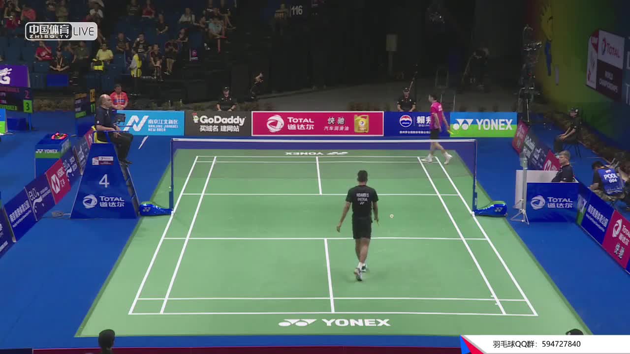 刘国伦 vs 斯里坎特 2018南京世锦赛男单1/8决赛