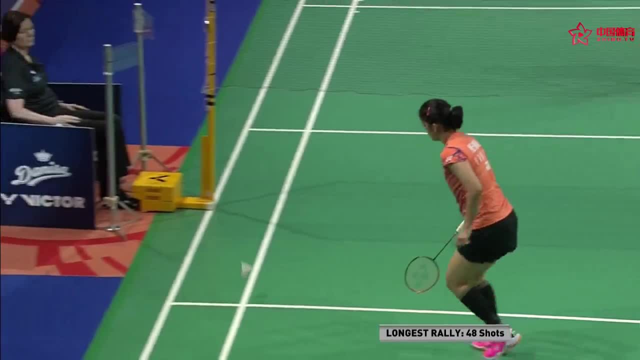 内维尔 vs 山口茜 2018丹麦公开赛 女单1/8决赛