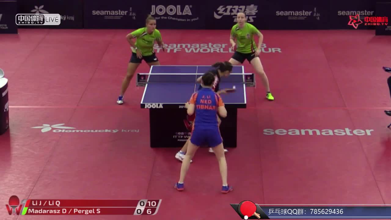 多拉/桑德拉 HUN vs 李洁 NED/李倩 POL 捷克公开赛  女双第一轮