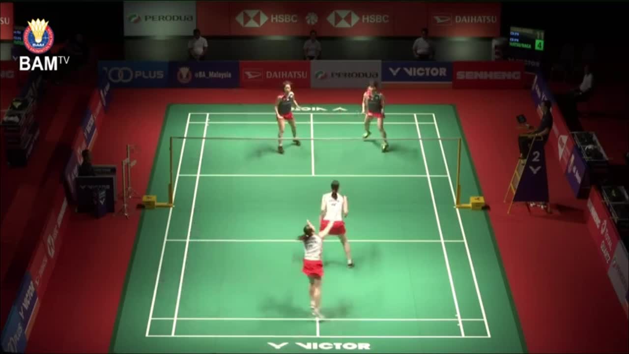 福岛由纪/广田彩花 VS 松本麻佑/永原和可那  2019马来西亚大师赛 女双半决赛
