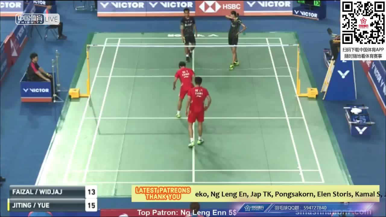 何济霆/杜玥 vs 费泽尔/维德佳佳 韩国公开赛 混双1/4决赛