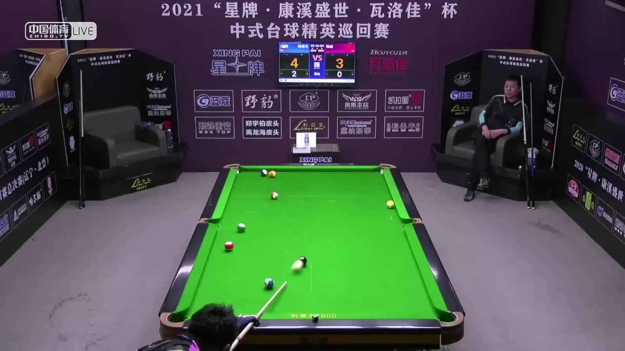 2021中式台球精英巡回赛第四站 16进8单败淘汰赛　杨绍杰 vs 杨彪