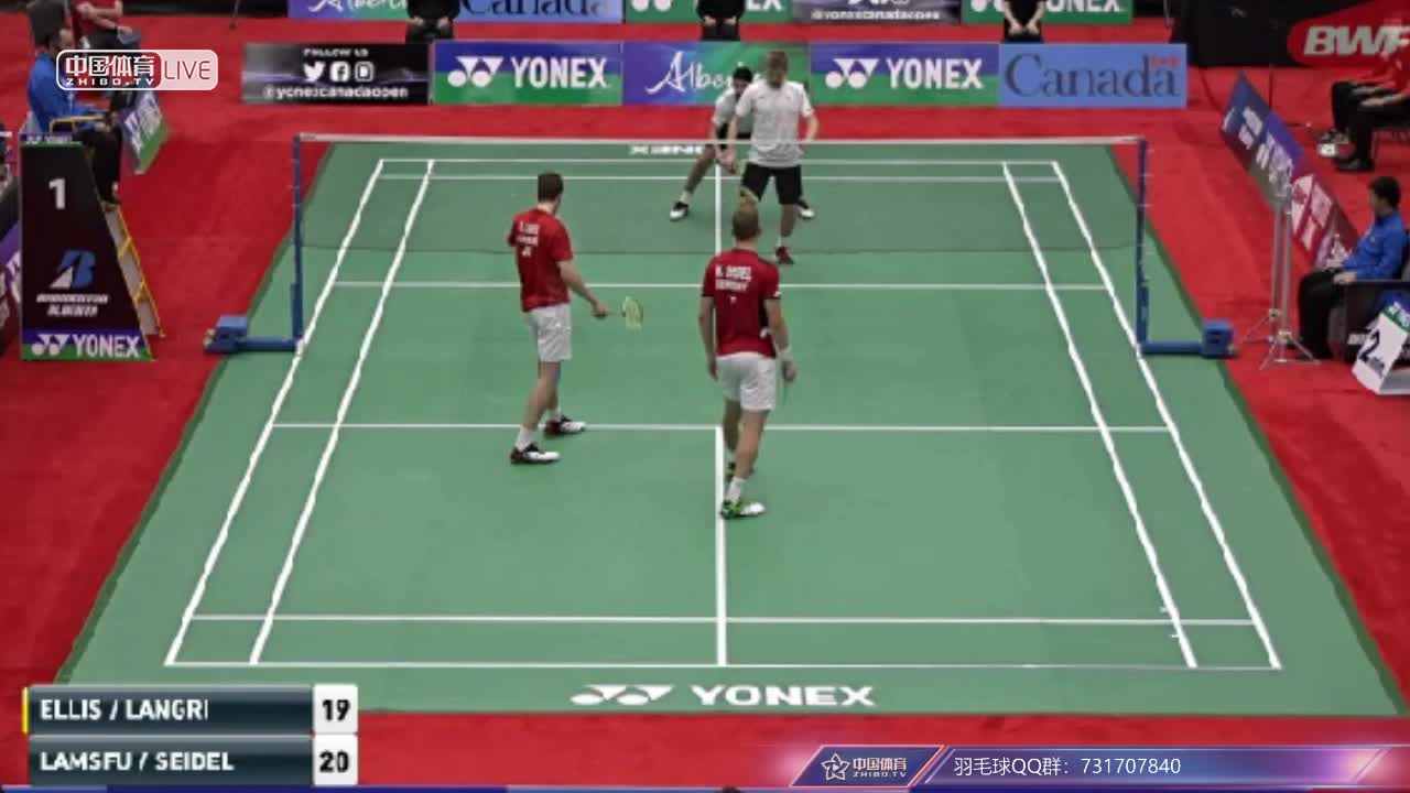 埃利斯/兰格瑞奇 VS 拉姆斯富斯/塞德尔 加拿大公开赛男双决赛