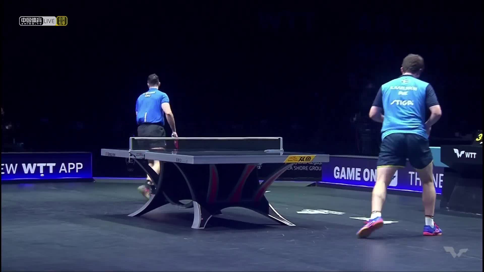 卡尔森 VS 安德烈-加奇尼  2022WTT明星挑战赛多哈站(卡塔尔) 男单半决赛　