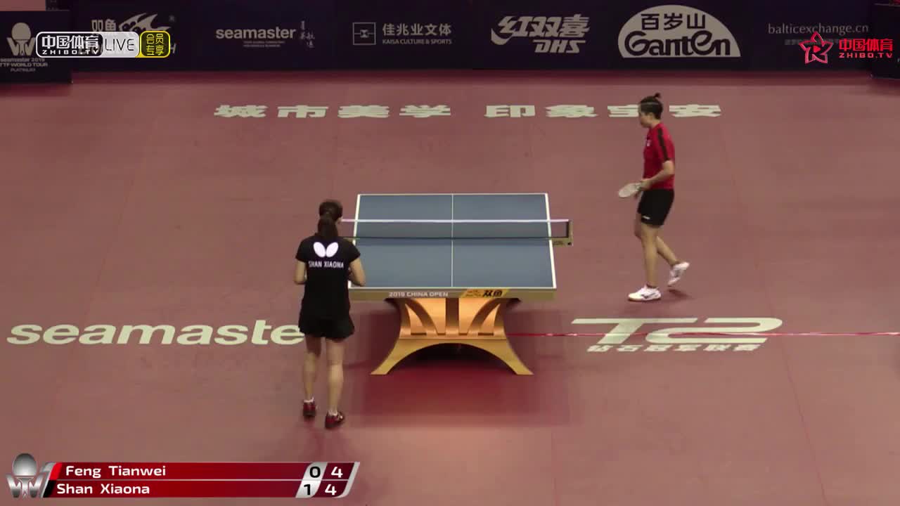 冯天薇 SGP vs 单晓娜 GER 2019中国公开赛女单正赛第一轮