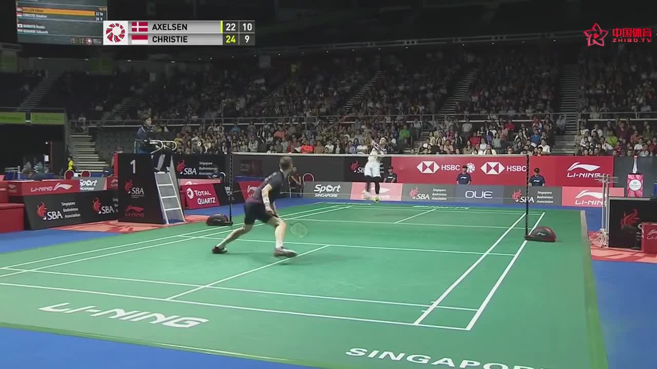 2019新加坡赛 | 安赛龙回头望月救球 乔纳坦杀球得分