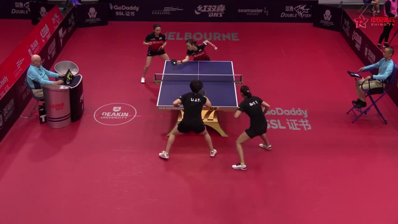 顾玉婷/李佳燚 CHN vs 田志希/梁夏银 KOR 澳大利亚公开赛女双1/4决赛