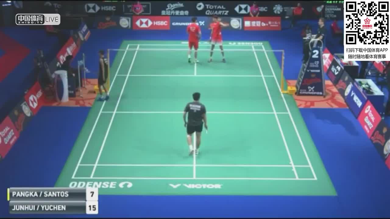 瓦优·纳亚卡/桑托索 vs 李俊慧/刘雨辰 2018丹麦公开赛 男双1/16决赛