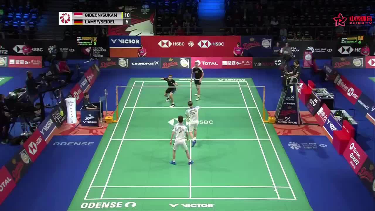 费尔纳迪/苏卡穆约 vs 拉姆斯富斯/塞德尔 2018丹麦公开赛 男双1/8决赛