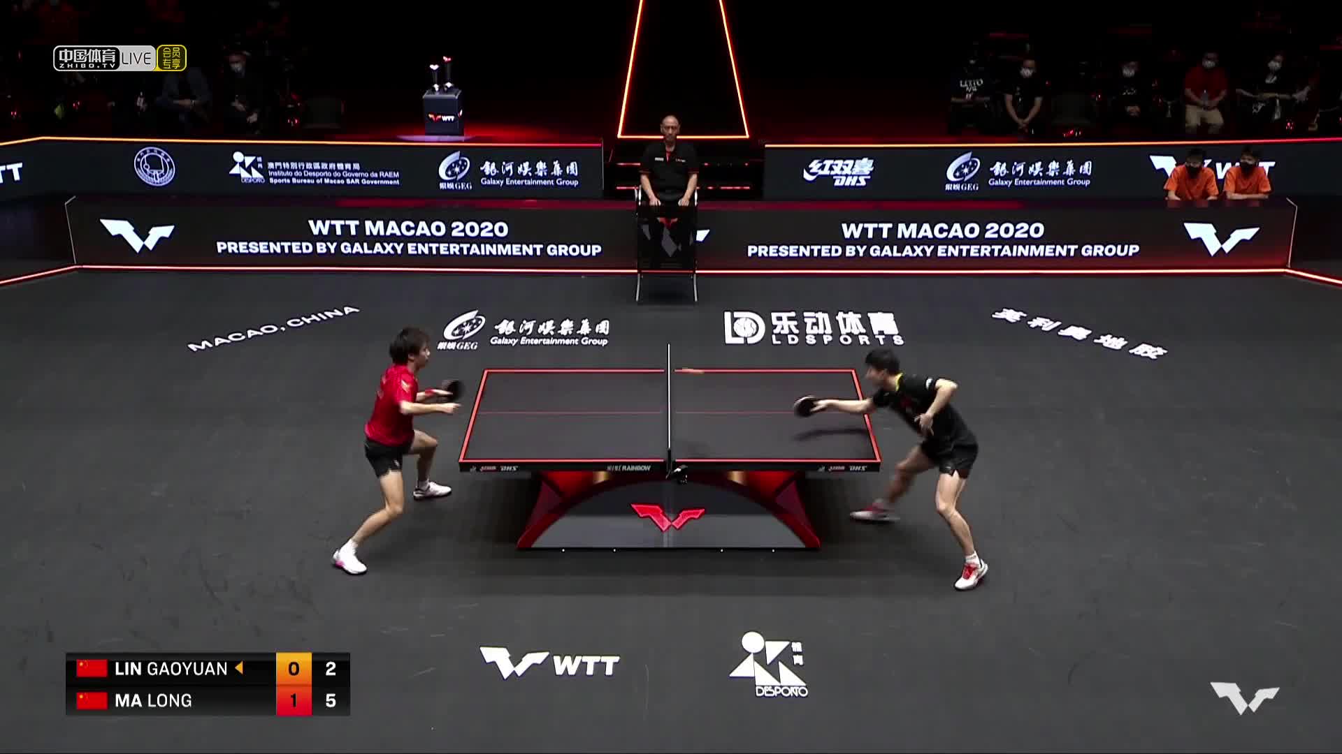 林高远 vs 马龙 WTT澳门国际乒乓球赛 男单半决赛