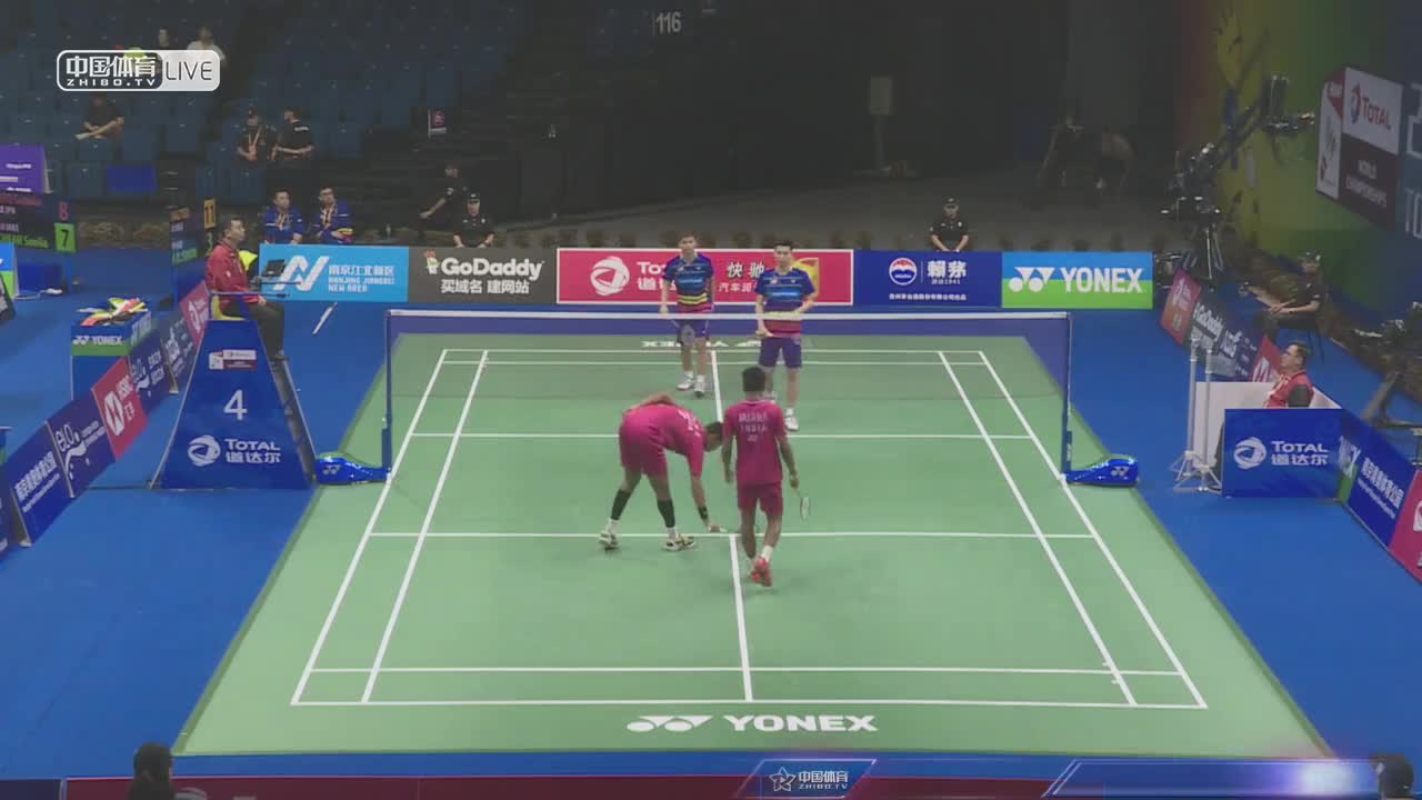 王耀新/张御宇 vs 阿琼/沙尔洛 2018南京世锦赛