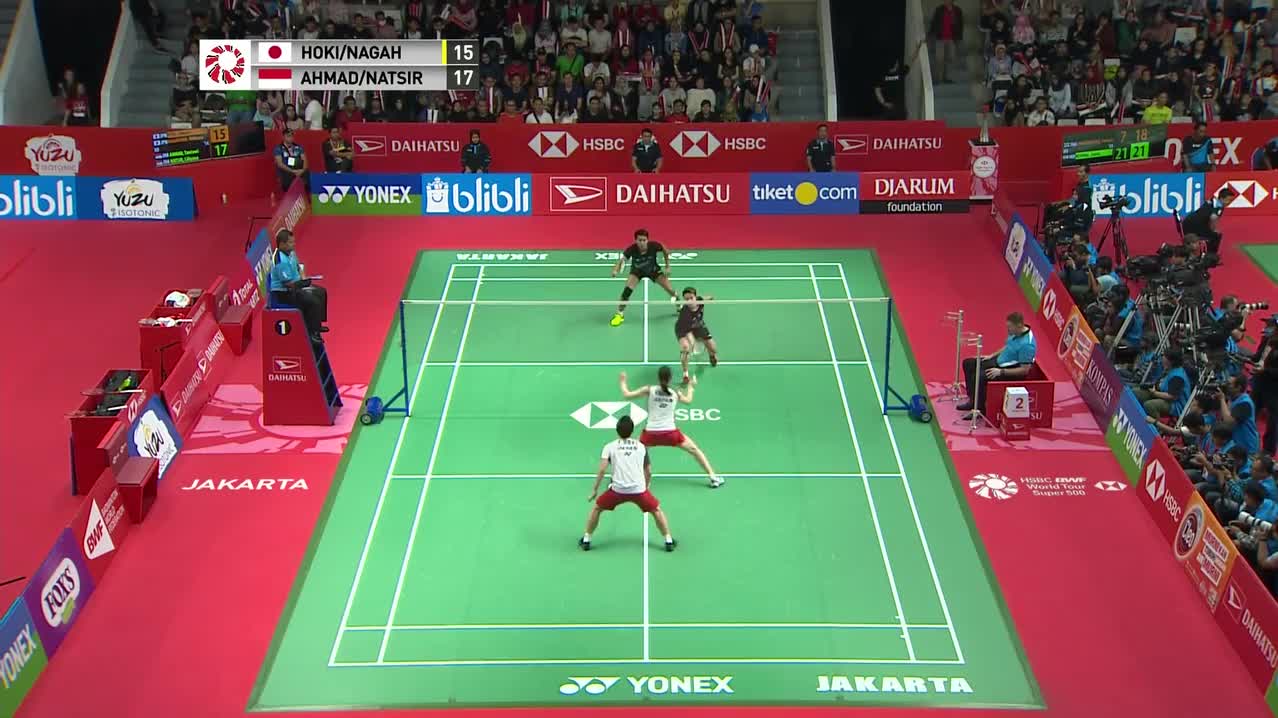 2019印尼大师赛 阿玛德/纳西尔2-0保木卓朗/永原和可那 精彩集锦