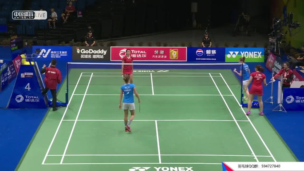 伊莎贝尔/尼尔特 vs 唐祎敏/吴宛菱 2018南京世锦赛 女双第一轮