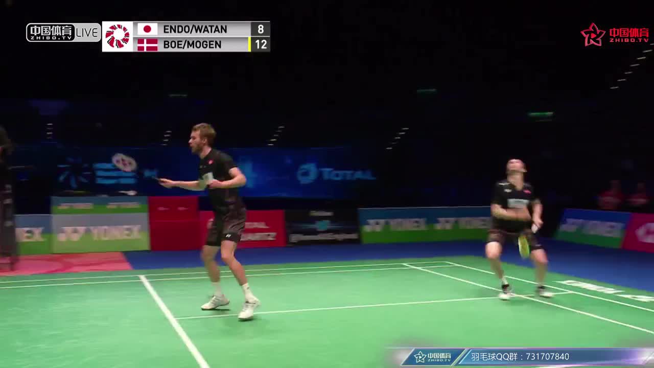 远藤大由/渡边勇大 vs 鲍伊/摩根森 2018全英公开赛 男双半决赛