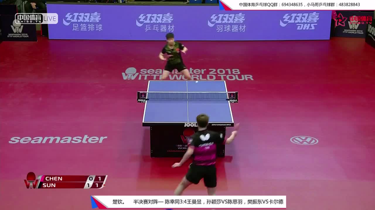 孙颖莎 CHN vs 陈思羽 TPE