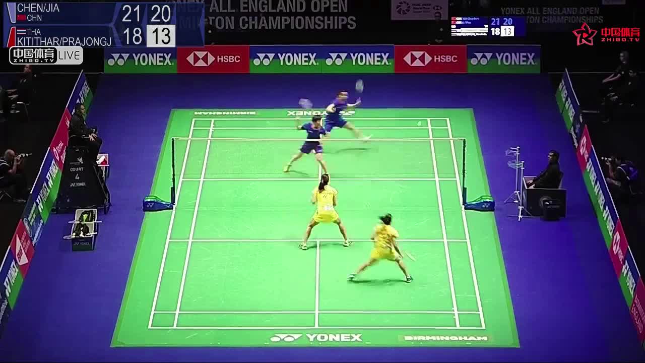 陈清晨/贾一凡2-0轻松晋级全英赛八强