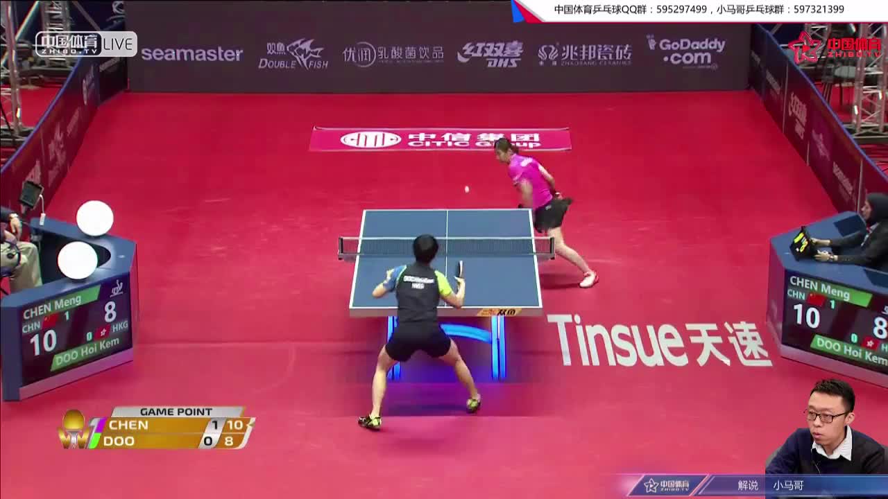 陈梦 CHN vs 杜凯琹 HKG 乒联总决赛