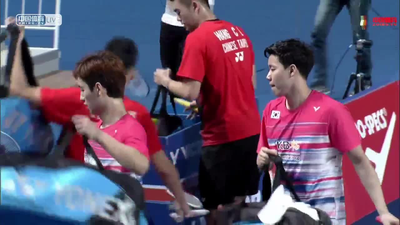 柏礼维/王齐麟  VS   崔率圭/徐承宰 2018韩国大师赛 男双决赛