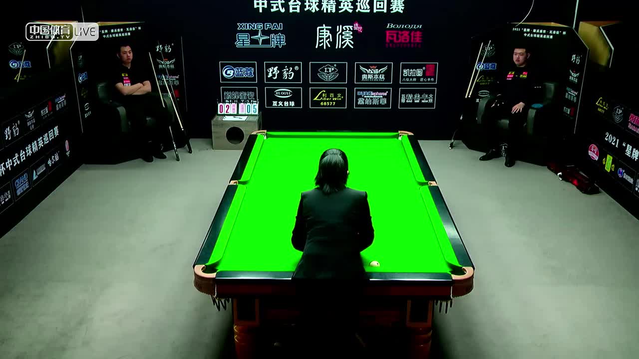 2021中式台球精英巡回赛 第二阶段败部第二轮 孙鹏（河南） vs 孔德京