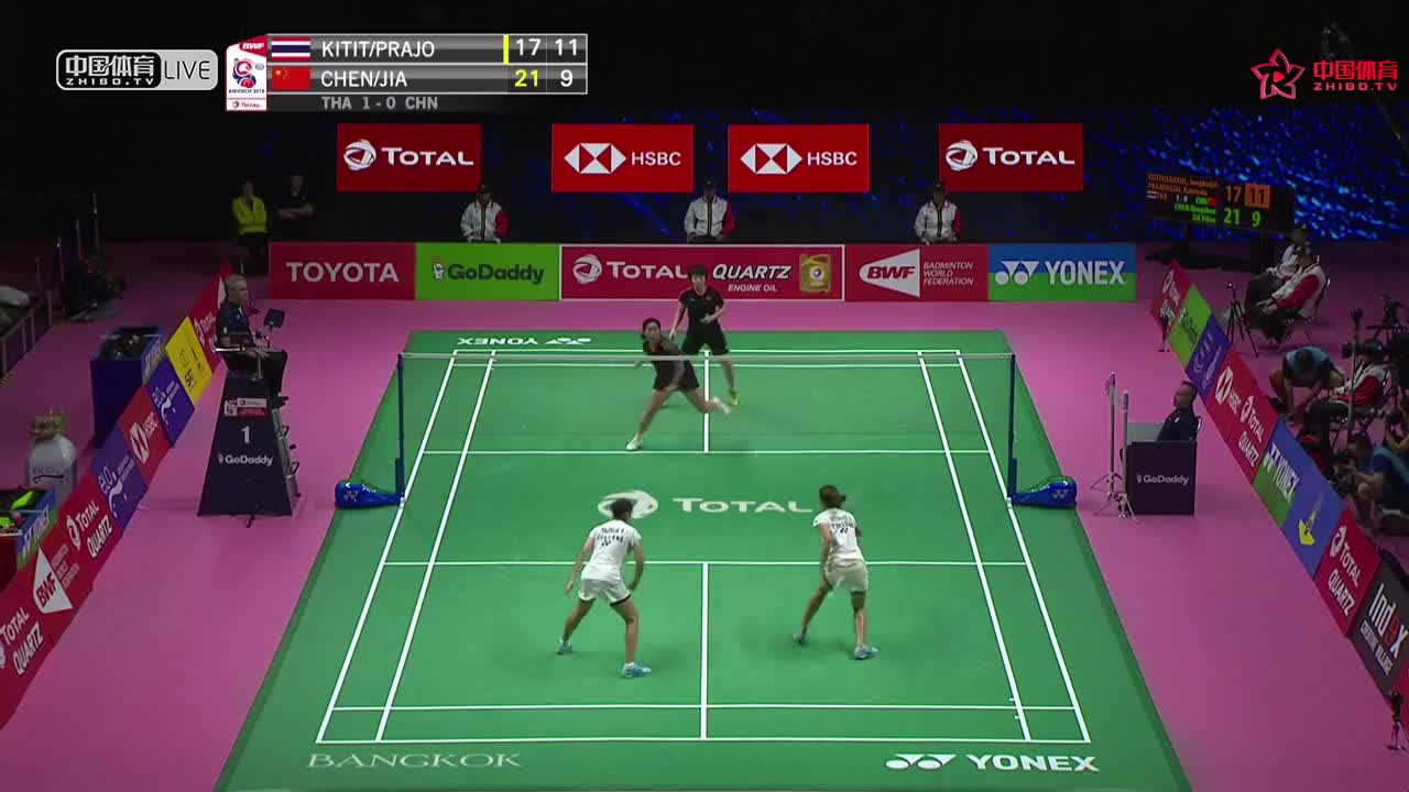 中国vs泰国 2018汤尤杯 尤杯半决赛