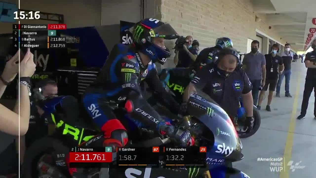 MotoGP世界摩托锦标赛 美国大奖赛 Moto2热身赛