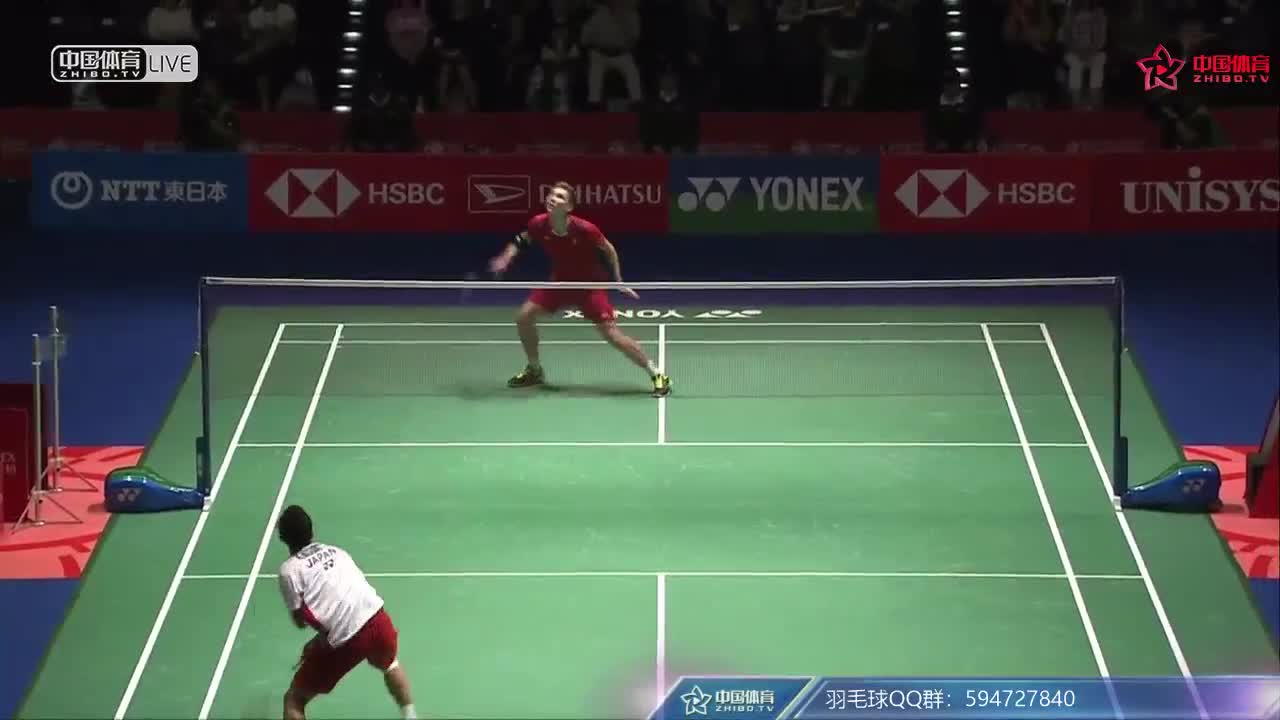 西本拳太 vs 安赛龙 2018日本公开赛 男单1/8决赛