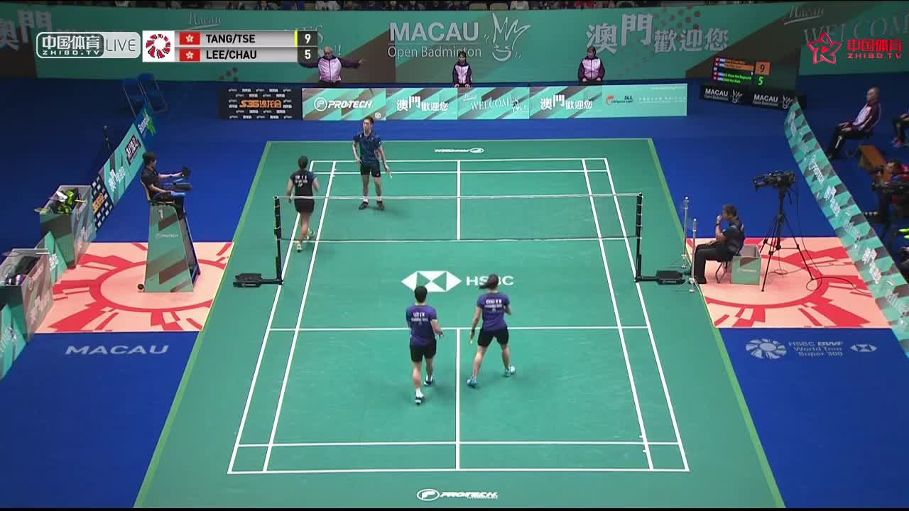 邓俊文/谢影雪  VS   周凯华/李晋熙 世界羽联澳门公开赛：混双决赛