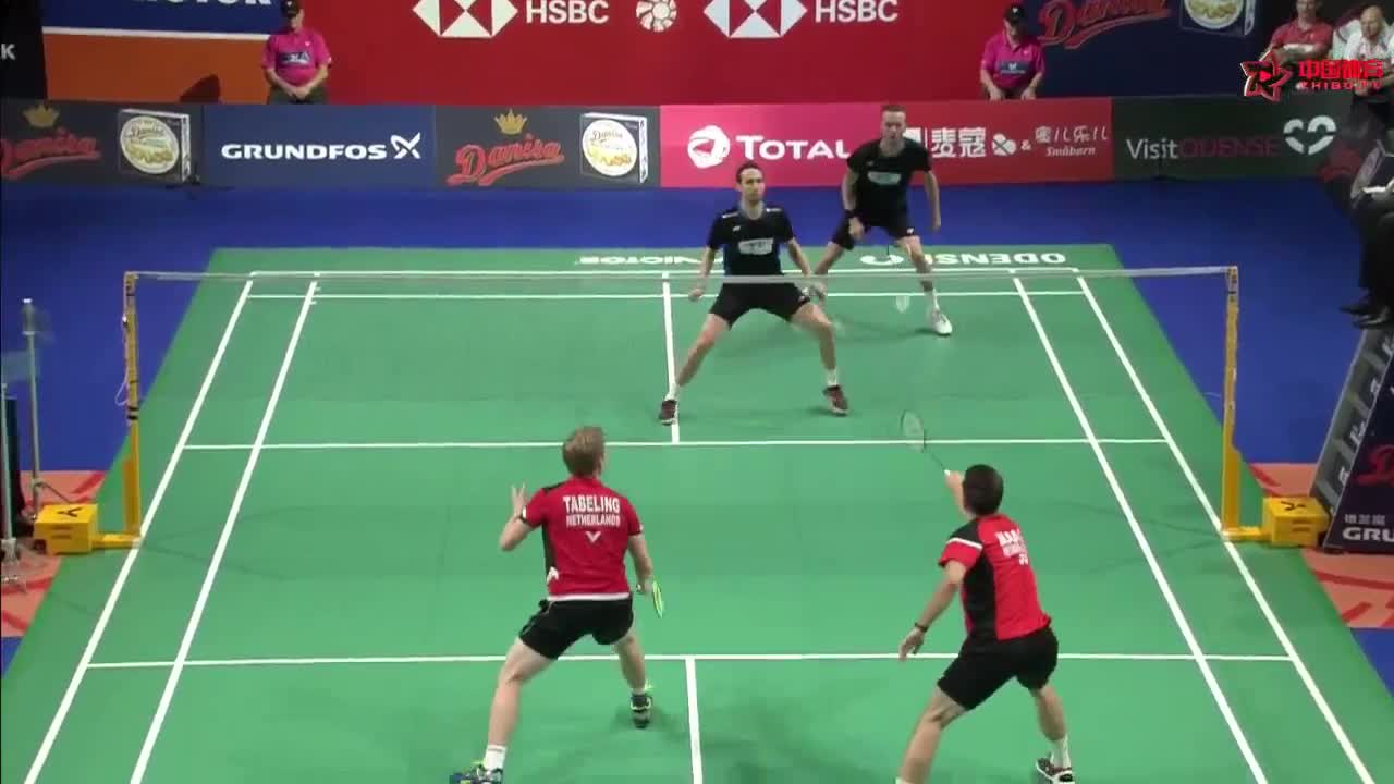 鲍伊/摩根森 vs 耶勒·马斯/罗宾·塔博林 2018丹麦公开赛 男双1/16决赛