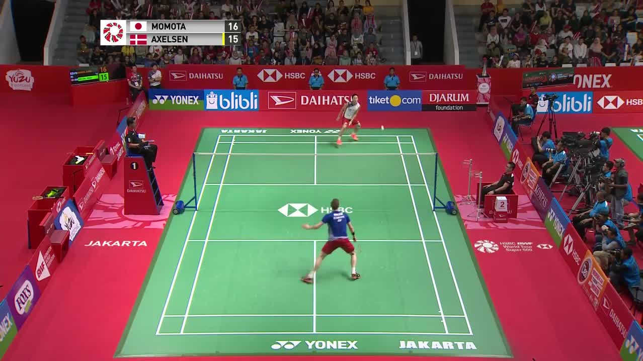 2019印尼大师赛 安赛龙vs桃田贤斗 全场最佳球