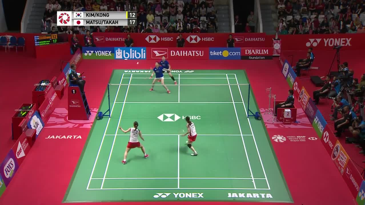 2019印尼大师赛 松友美佐纪/高桥礼华2-0金昭英/孔熙容 精彩集锦